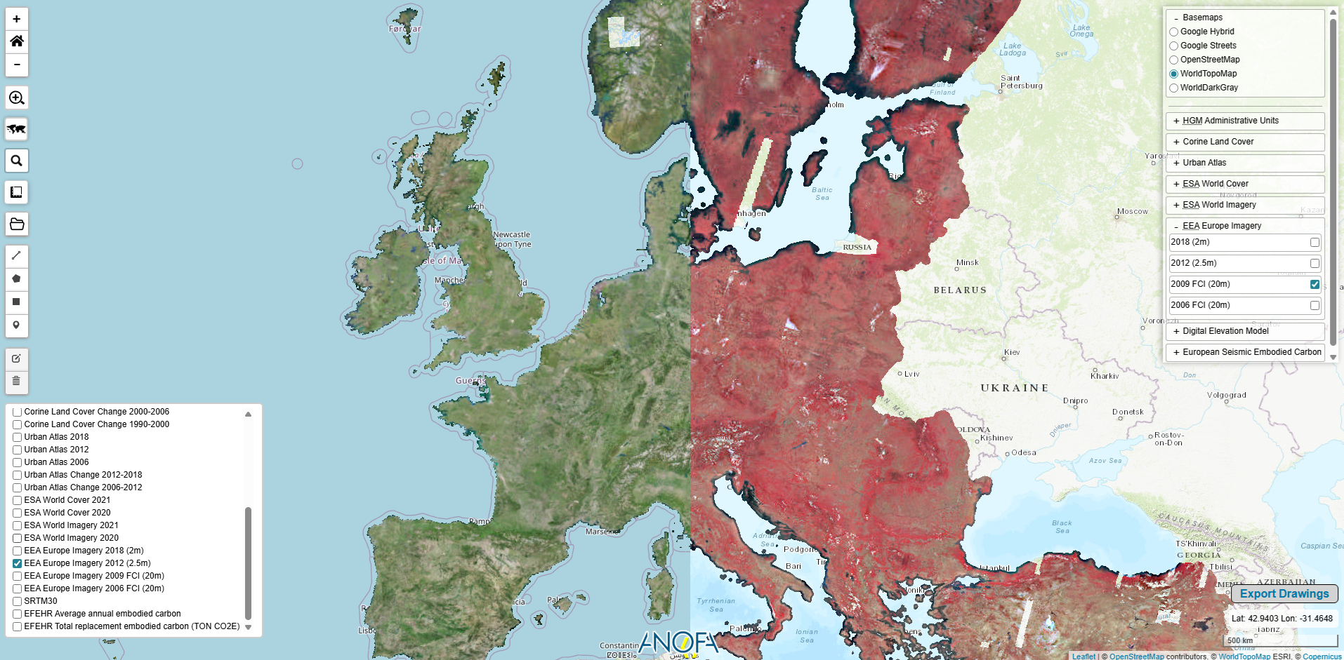 Geox interface screenshot 3