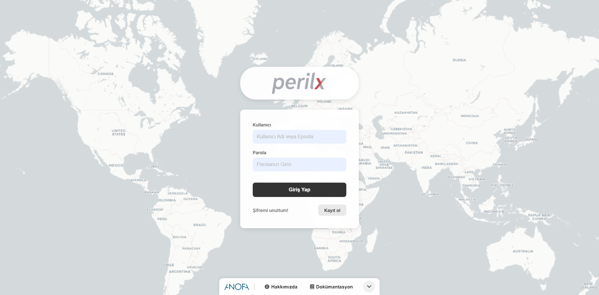 Perilx interface screenshot 1